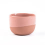 Terracotta Pink Cappuccino Cup by Barista-Essentials made of porcelain, on a white background